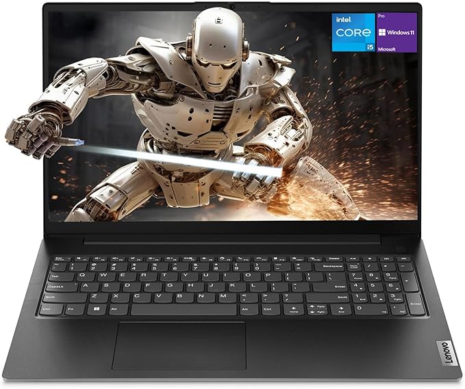لينوفو لابتوب اعمال V15 الجيل الرابع الاحدث بشاشة FHD 15.6 انش ومعالج انتل كور i5-13420H (افضل من i7-1355U) وRAM 16GB وSSD 512GB وHDMI وRJ45 وكاميرا ويب وكيبورد رقمية وواي فاي وويندوز 11